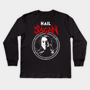 Hail Sagan merch Kids Long Sleeve T-Shirt